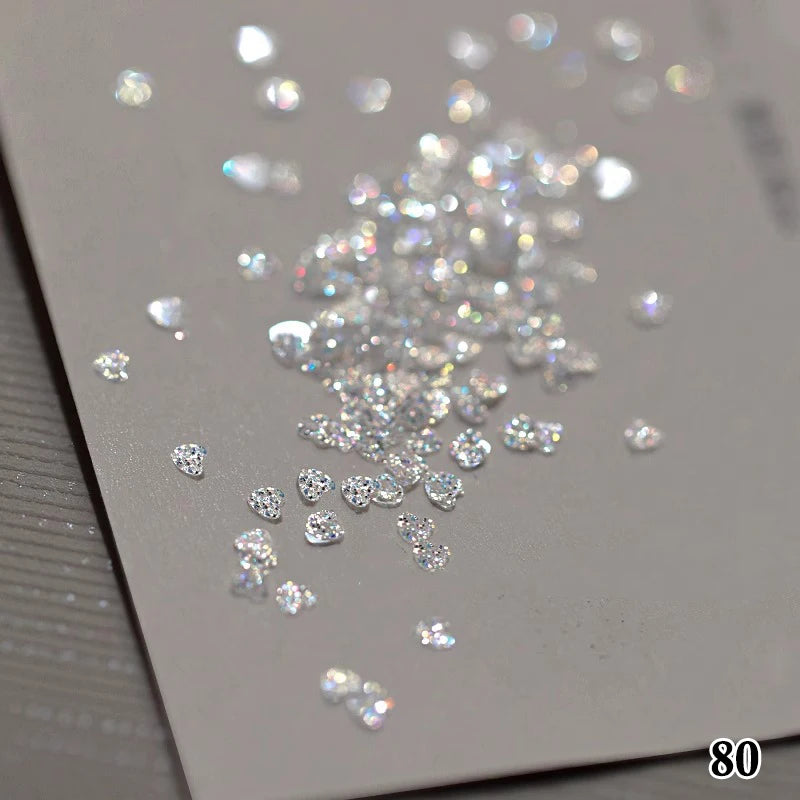 Holographic Lights Fantasy Nail Art Sequins Glitter Girls DIY Glamour Qme LP-380