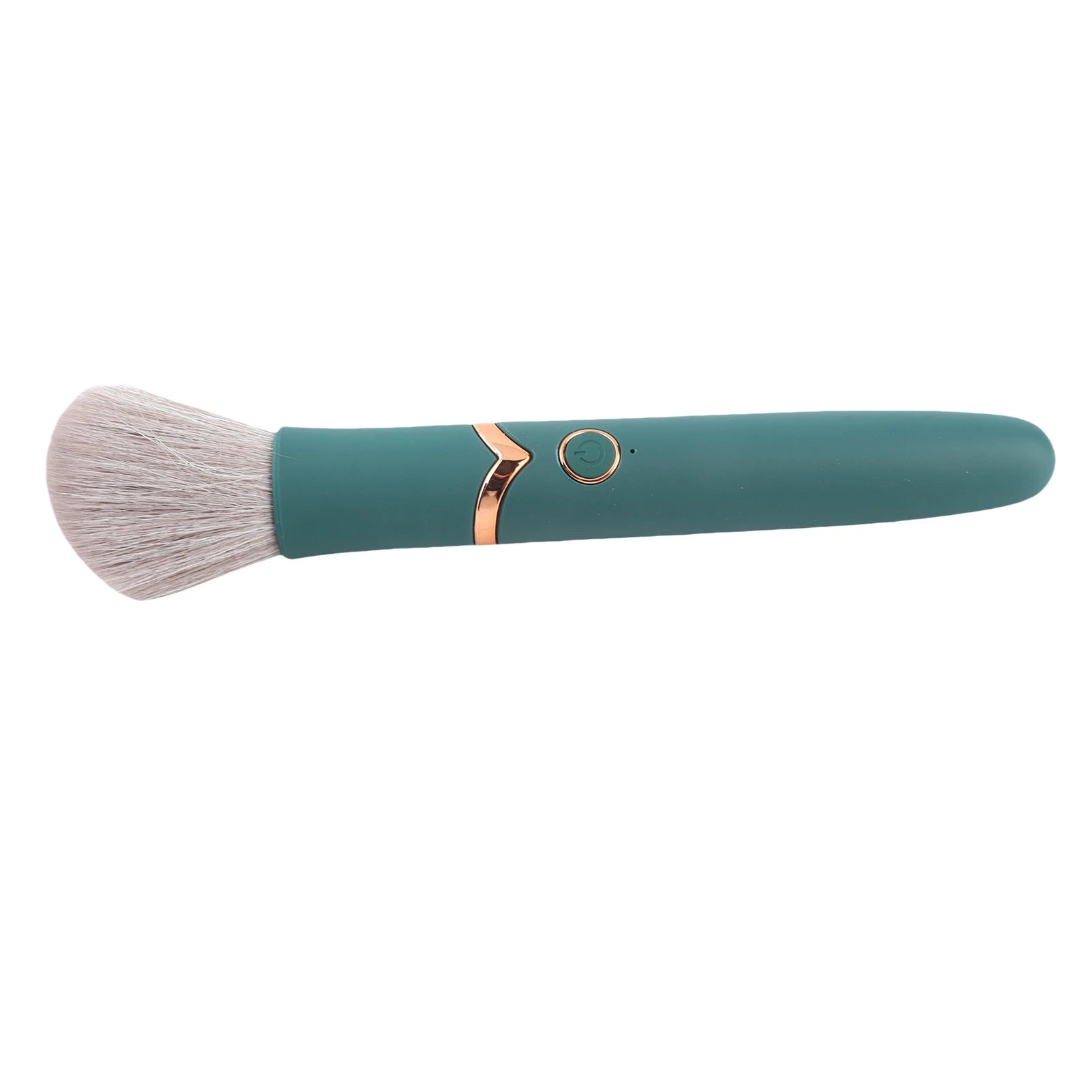Electric Cosmetic Brush Loose Powder Brush USB Rechargeable Makeup Brush 10 Gears Soft Hair Electric Beauty Brush Green Qme