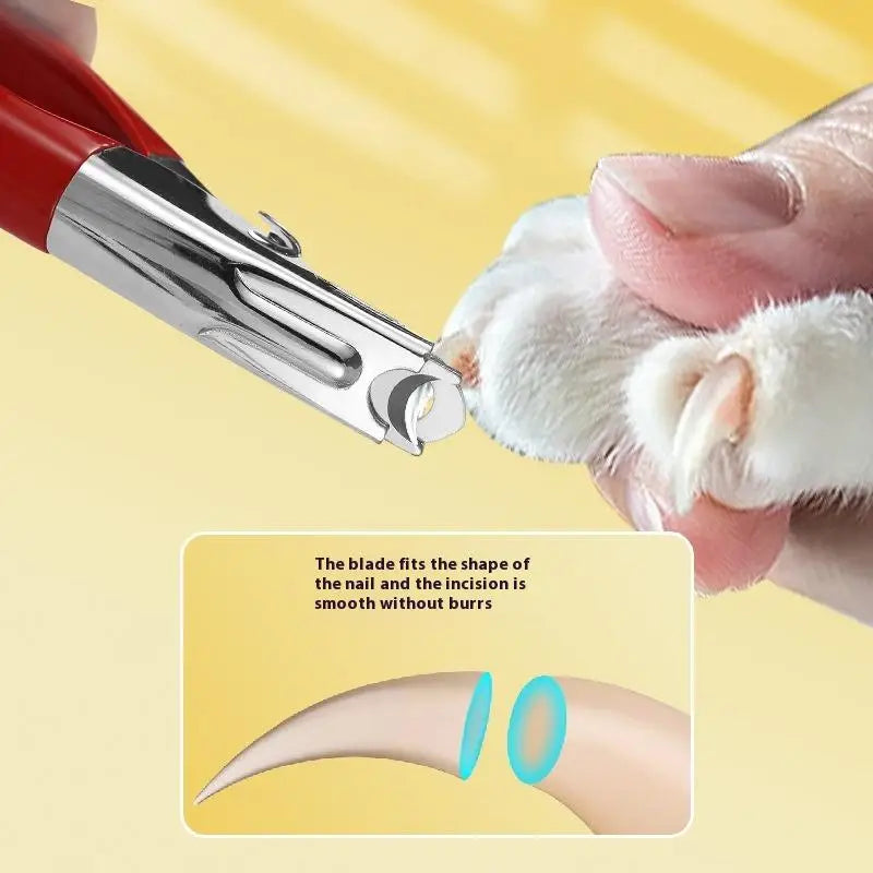 Nail Trimmer Cats Dogs Cutter Pet Supplies Stainless Steel Clippers Qme