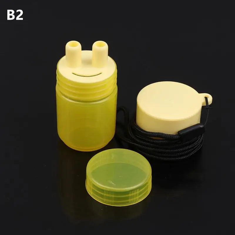 Herbal Inhalant Inhaler Accessory Two Nostrils Sticks Tubes Cap Qme B2