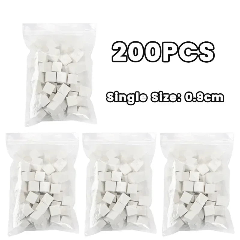 Mini 4 Claws Square Nail Art Sponge Nail Sponge Metal Grabber Set Multipurpose Blush Gradient Sponges Beauty Manicure Tools Qme 200 PCS