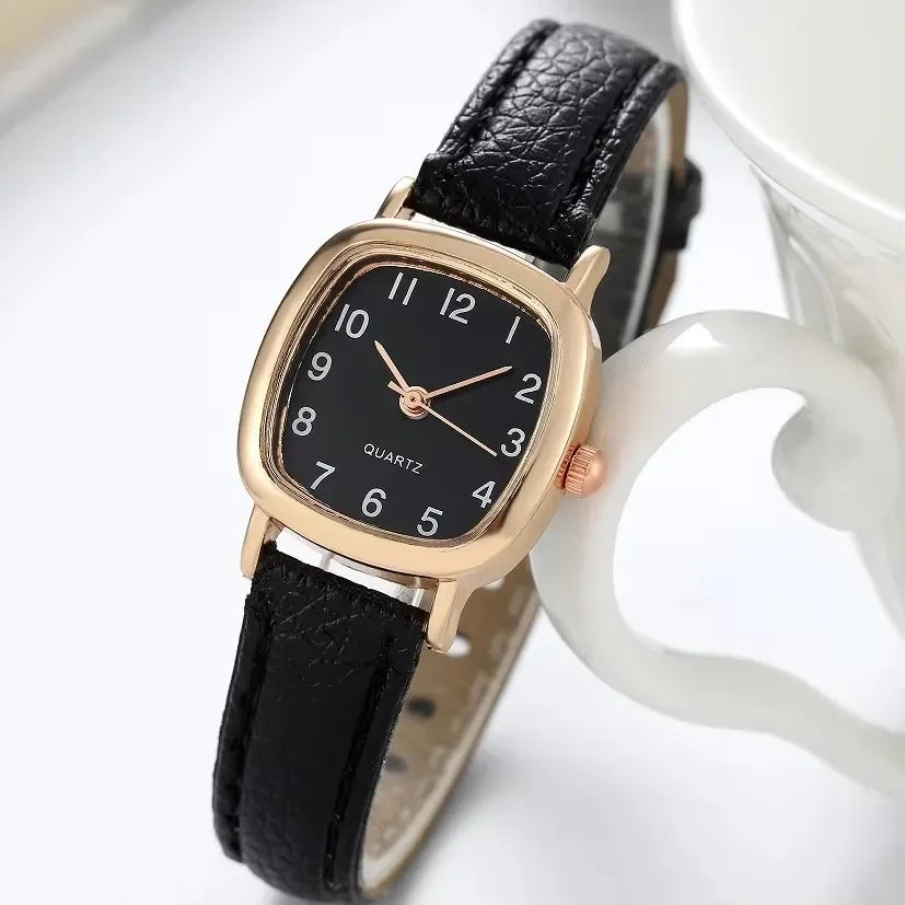 2026 Ladies' Fashion Forest Women's Watch Korean Edition with Elegant Strap, Simple, Compact, Versatile, and Elegant Style watch Qme