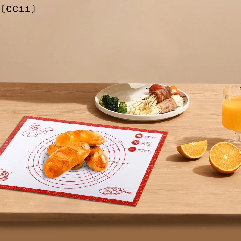 Silicone Baking Mat Kneading Pad Dough Pizza Cake Maker Kitchen Qme