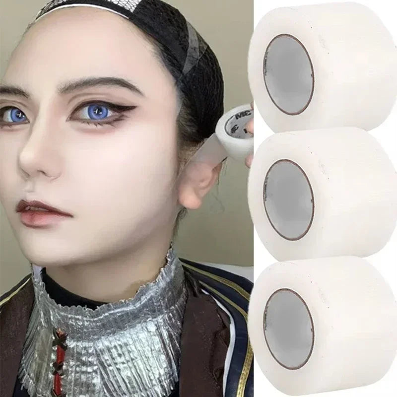  Professional 8M/Roll PE Facial Tape Breathable Cosplay Makeup Tape Transparent Lift Wrinkles Doulble Eyelid Tape Makeup Tool Qme