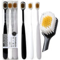 Adult wide head manual soft toothbrush set (3 sets per box), comprehensive care for teeth and gums, the best friend for teeth Qme MULTI