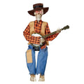Animated Motion Sound Activated Musical Multi Lingual Banjo Skeletons Duo Halloween Fall Indoor Glowing Skeleton Skeleton Decor Qme Style2 luminescence