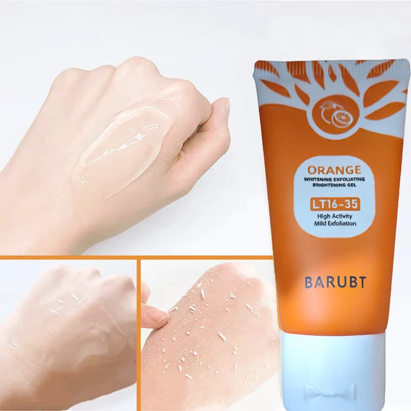 50g Orange Exfoliating Gel For Facial Body Gentle Orange Facial Scrub Body Cleansing Gel Dead Skin Remover Scrub Skin Cleaning Qme