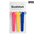 Silicone Bookmark 1 Automatically Follows Page Flipping Student Qme A7 3Pcs