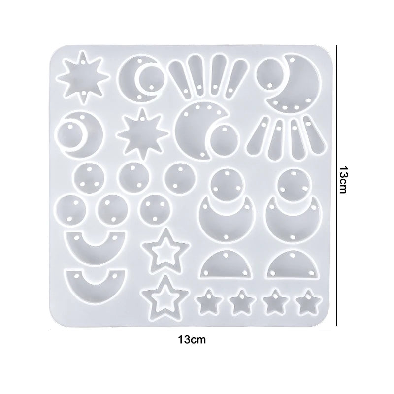 Earring Resin Silicone Molds Pendant Epoxy DIY Craft Women Earrings