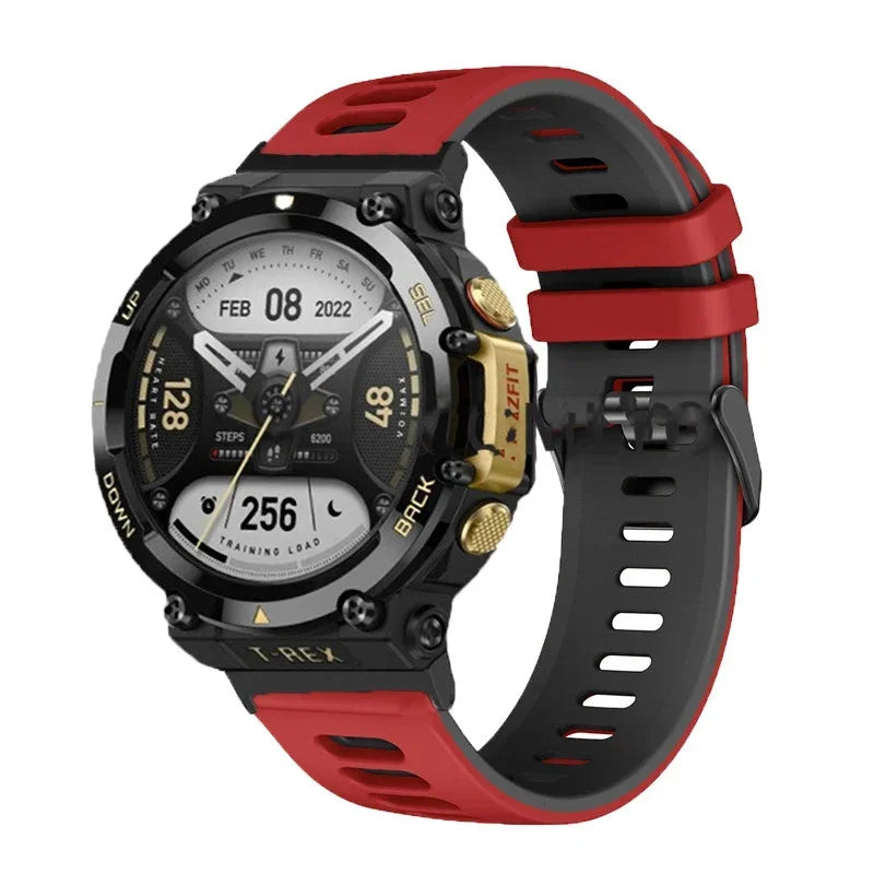 Soft Silicone Strap For Huami Amazfit T-Rex 3 Smart Watch Band Sports Bracelet For Xiaomi Amazfit T-Rex/T-Rex2 Correa Wristband Qme