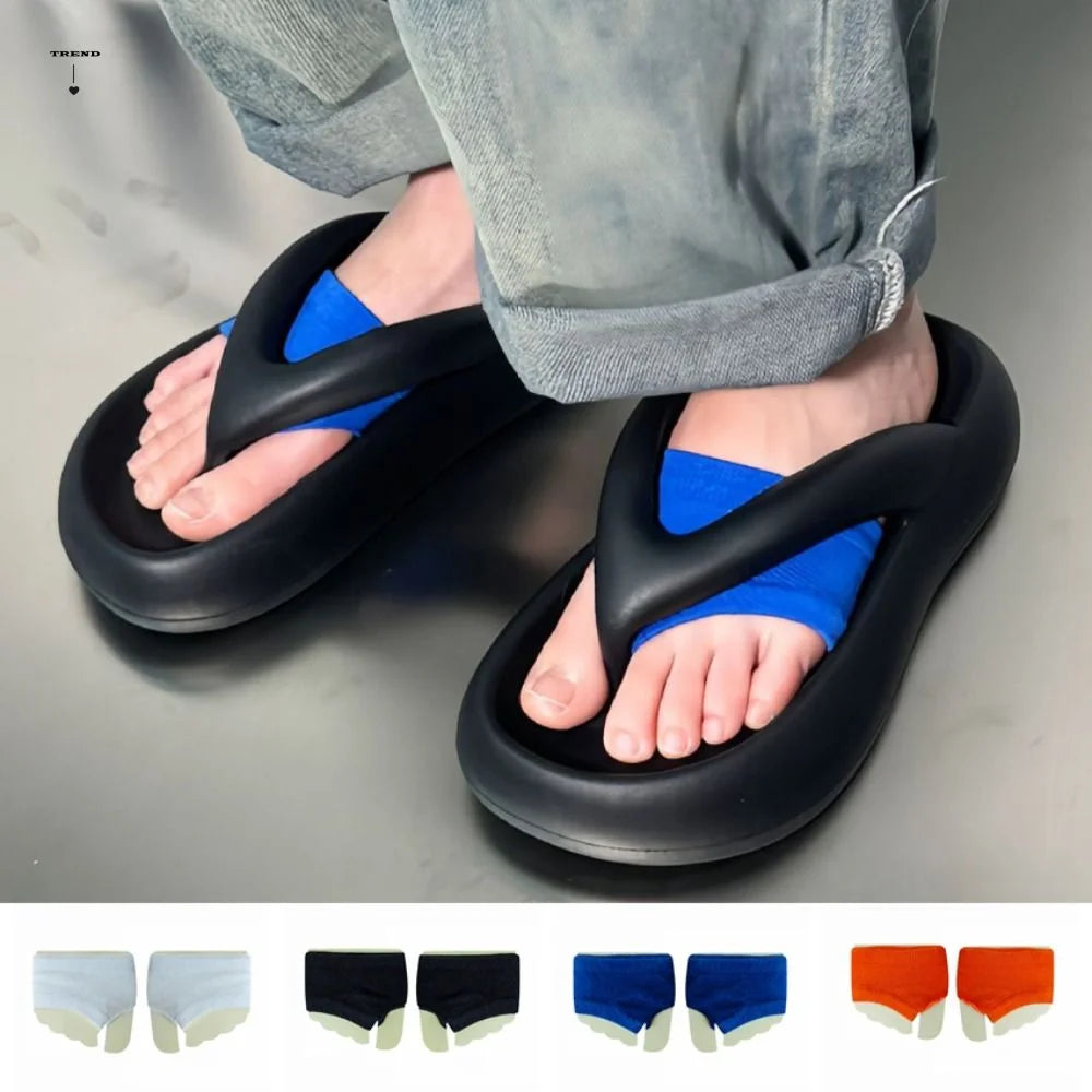 5Pairs Invisible Flip Flops Short Socks Anti-slip Cotton Forefoot Qme