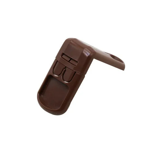 Baby Safety Drawer Locks Double Snap Multifunction Anti-Pinching Hand Cabinet Child Protection Security Qme Brown