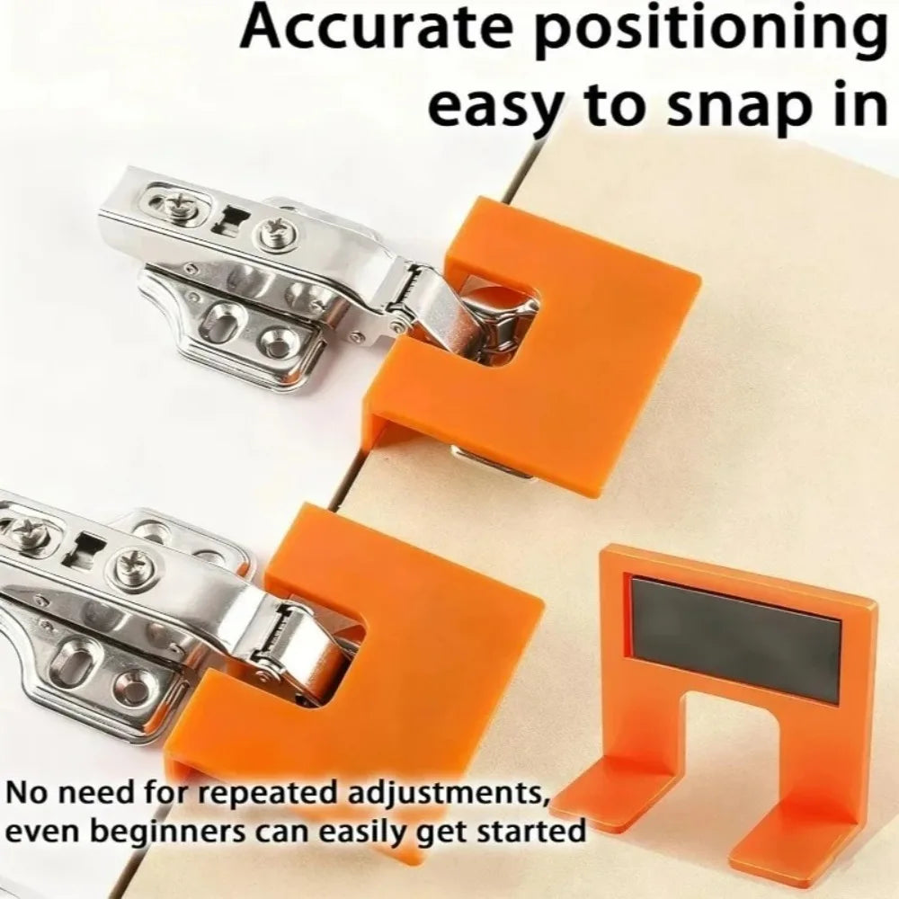 Magnetic Hinge Quick Installation Locator Cabinet Door Seam Fixing Plate for Home Woodworking Furniture Repair Accessories Qme