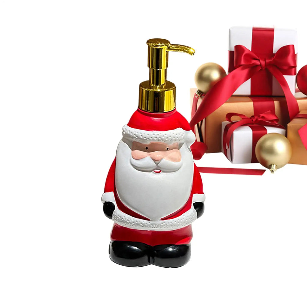 Christmas Bathroom Soap Dispensers Santa Claus Christmas Decor Bathroom Decor Hand Soap Dispenser for Restroom Powder Room Qme