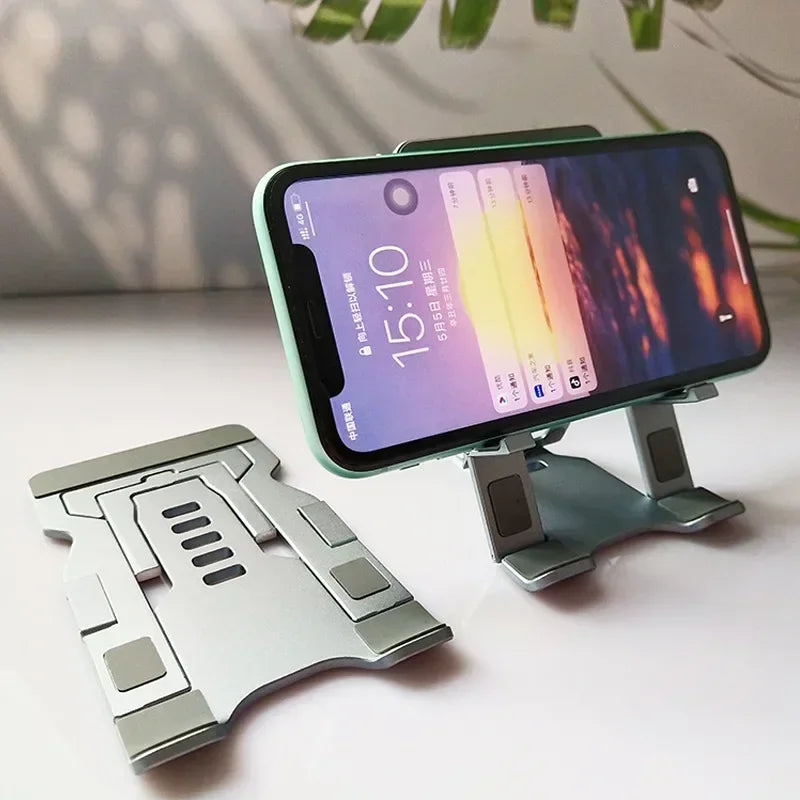 Cell Phone Stand Universal Tablet Desk Holder Adjustable Foldable Aluminum Desktop Stand for IPhone 12 11 Pro Max IPad Qme