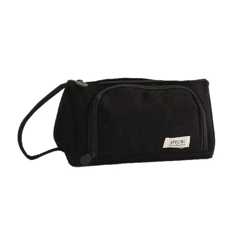 Multi Layer Large Capacity Pencil Case Pen Storage Supplies Box Qme Black
