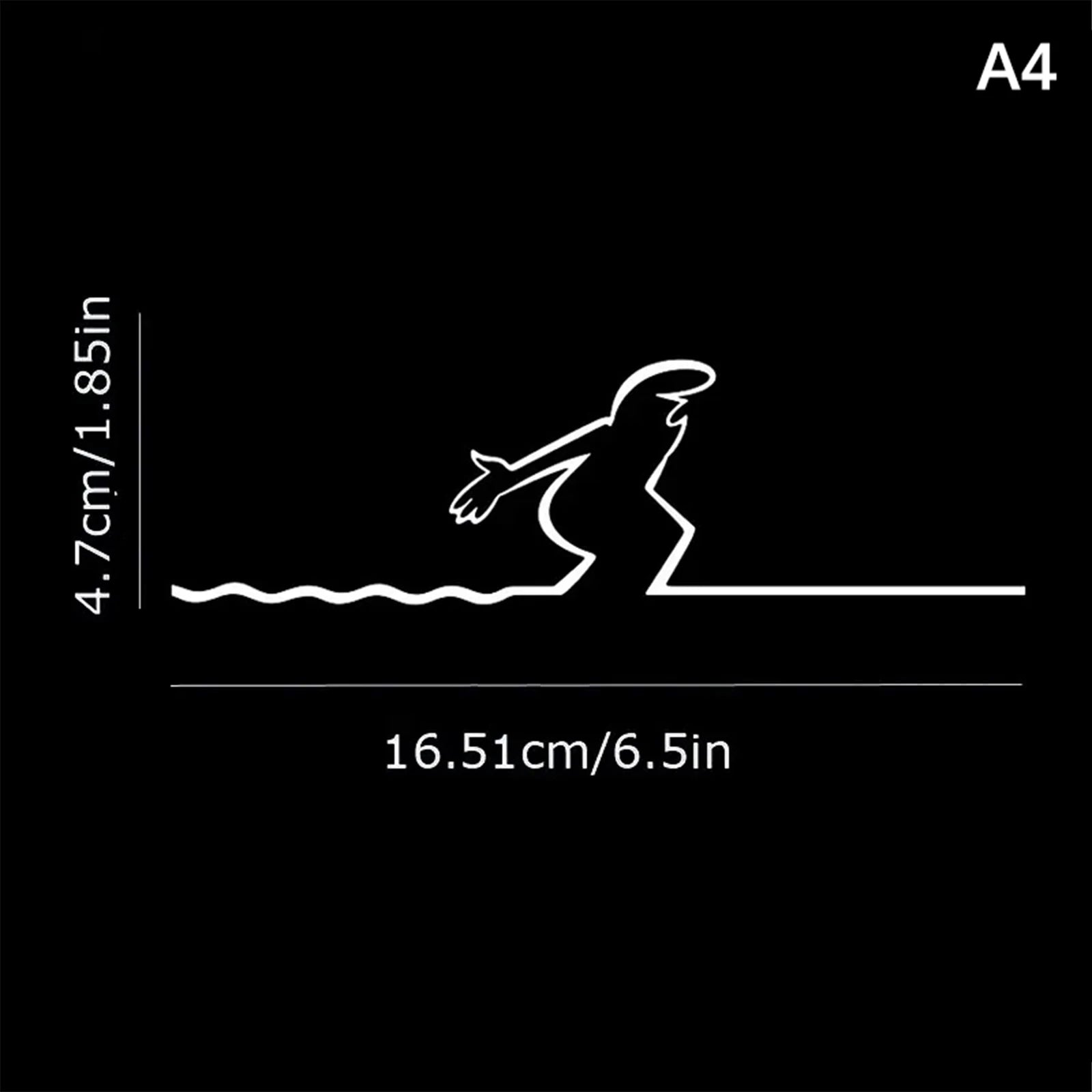 Wall Sticker Minimalist Self-adhesive Waterproof Decal Walls Doors Qme A4
