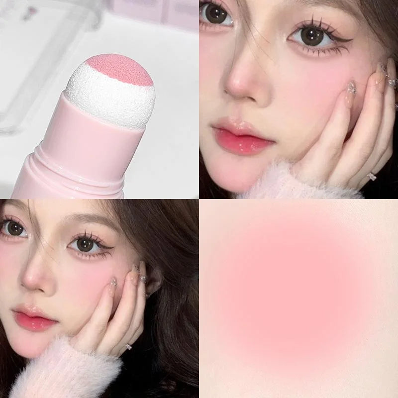 ZVEV Cloud Soft Matte Blush Stick Vibrant Moisturizing Korean Qme e2-19-2