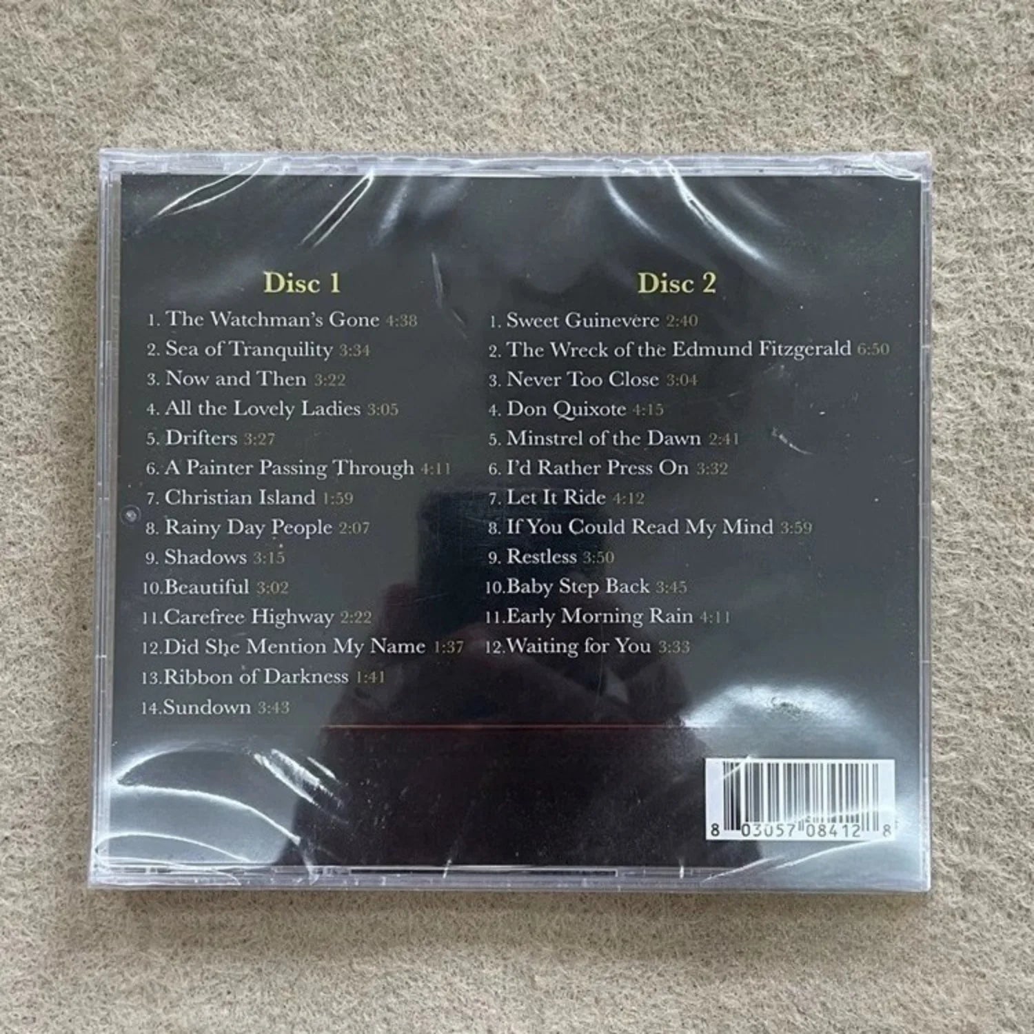 Classic Western Folk Live Music CD, Featuring A Singer Portrait and Guitar-themed Cover, Live Tracks From The Collection Qme