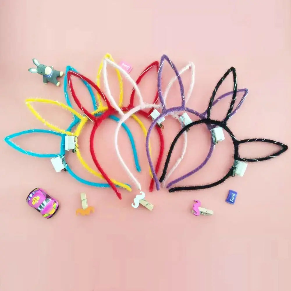 Luminous Hair Hoop LED Rabbit Ears Headband Concert Support Qme