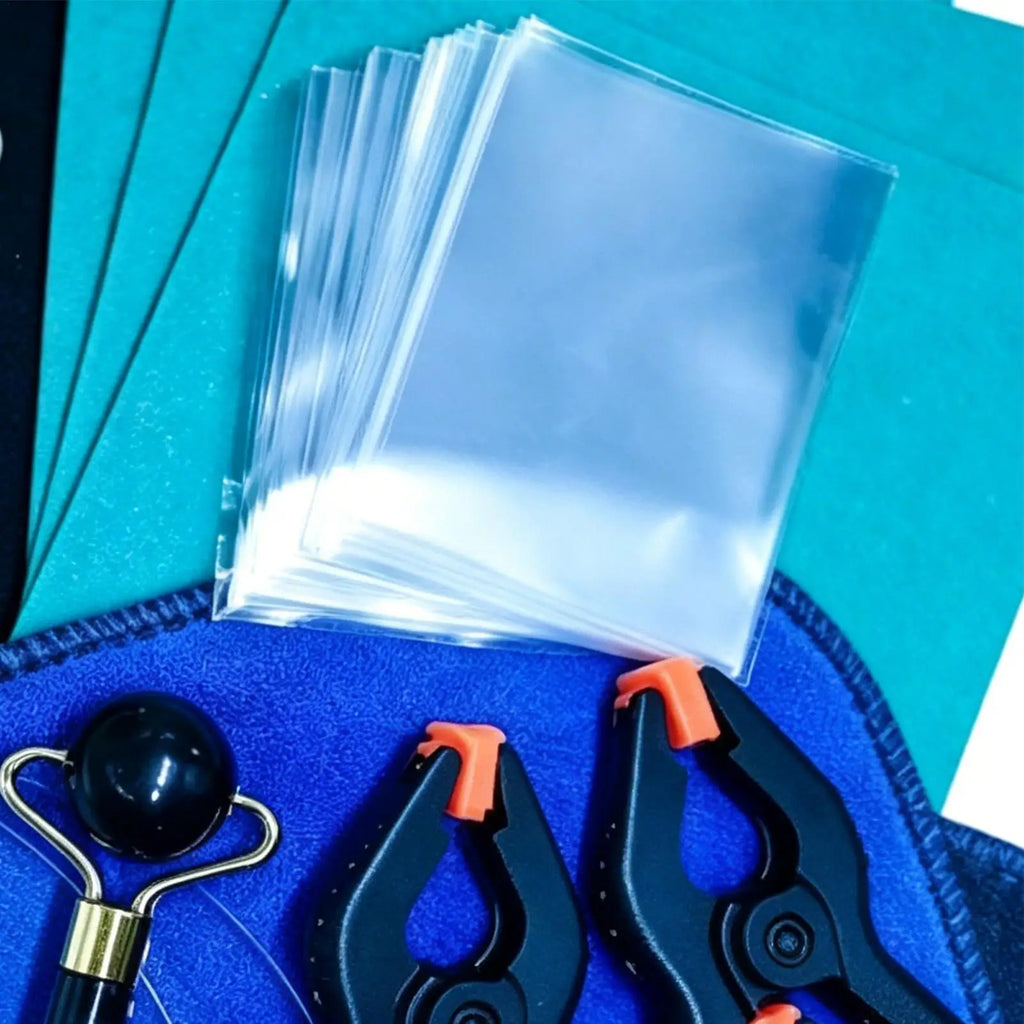 Trading Card Cleaning Kit 28 Pieces Flattening Grading Tool Card Care Cleaning Kit for Home Offices Sports Collector Trade Show Qme