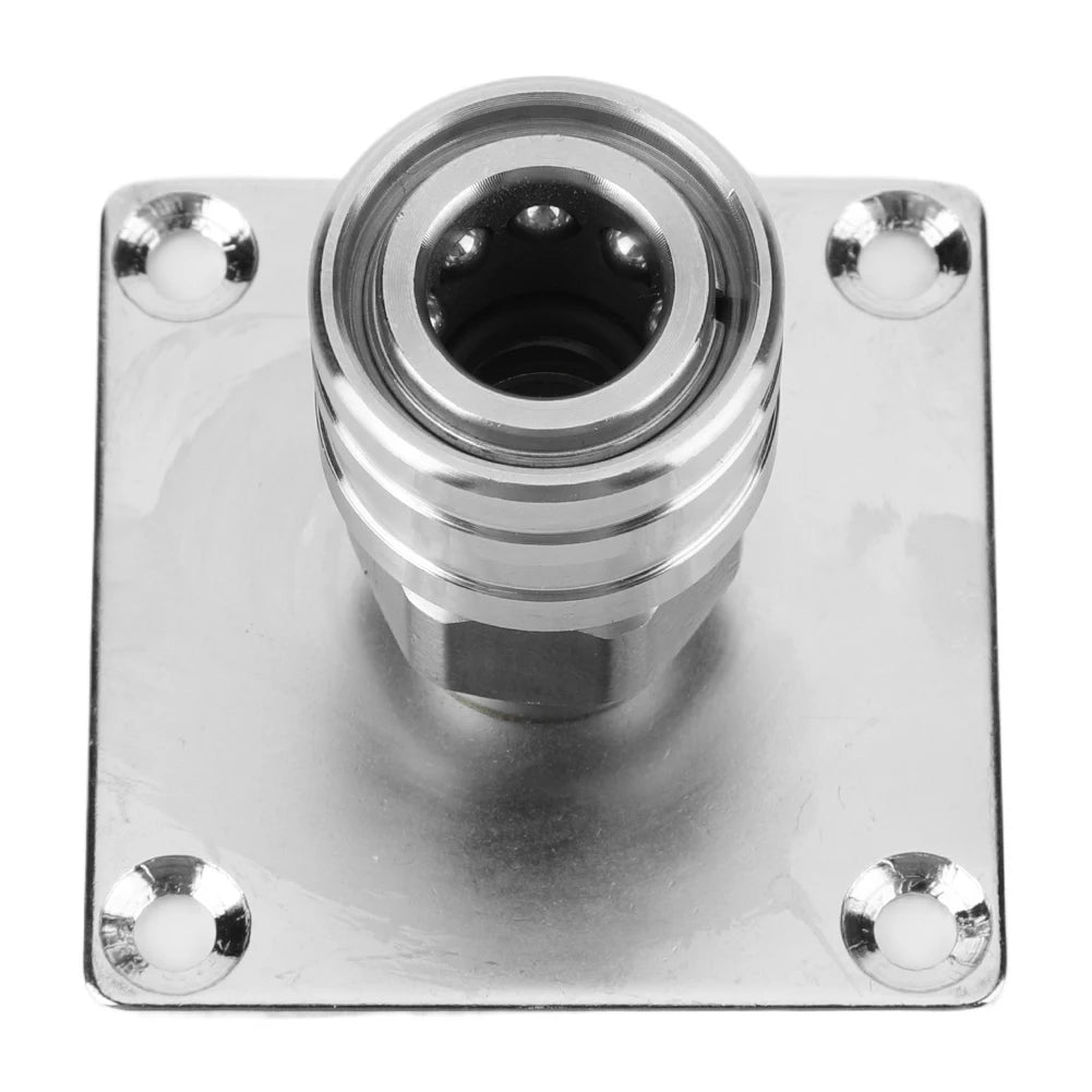 Foam Cannon Wall Mount 1/4 Quick Connector Pressure Washer Foam Cannon Holder Stainless Steel Pressure Washer Wall Mount Bracket Qme