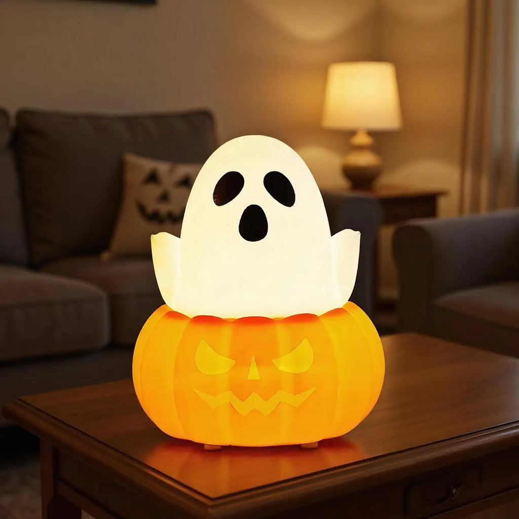 Halloween Lights Indoor Silicone Pumpkin Night Light Cute Led Qme