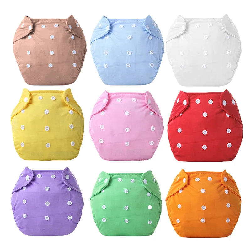 Baby Training Pants Buttons Diaper Baby Underwear Summer Washable Breathable Diaper Pants Baby Diapers Cotton Learning Trousers Qme