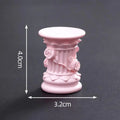 Roman Pillar Greek Column Statue Pedestal Candlestick Stand Figurine Sculpture Indoor Home Dinning Room Garden Scenery Decor Qme A4