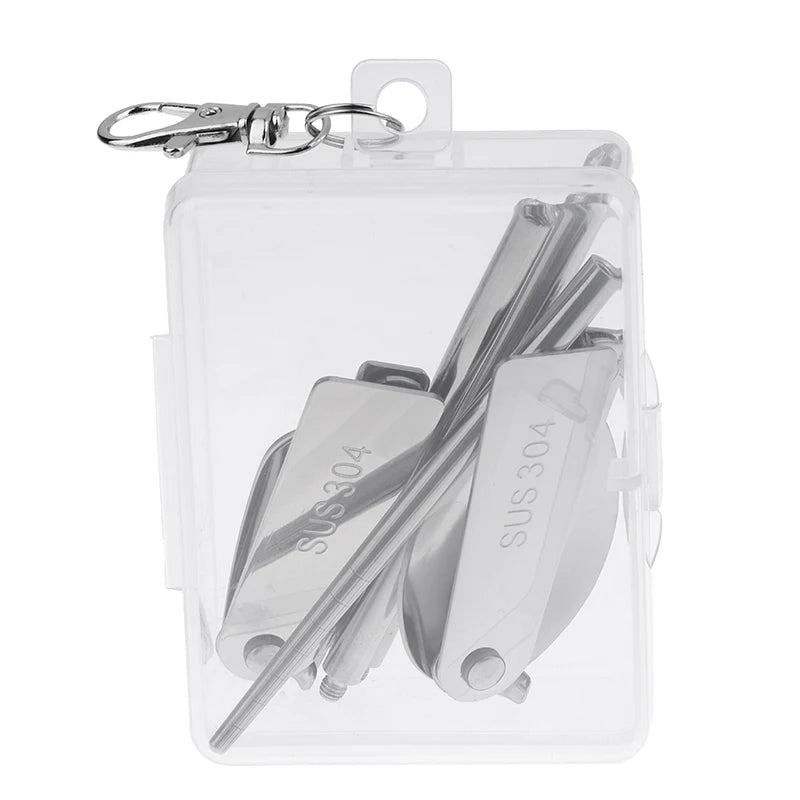 Portable Outdoor Cutleries Stainless Steel Spoon Fork Chopstick Qme