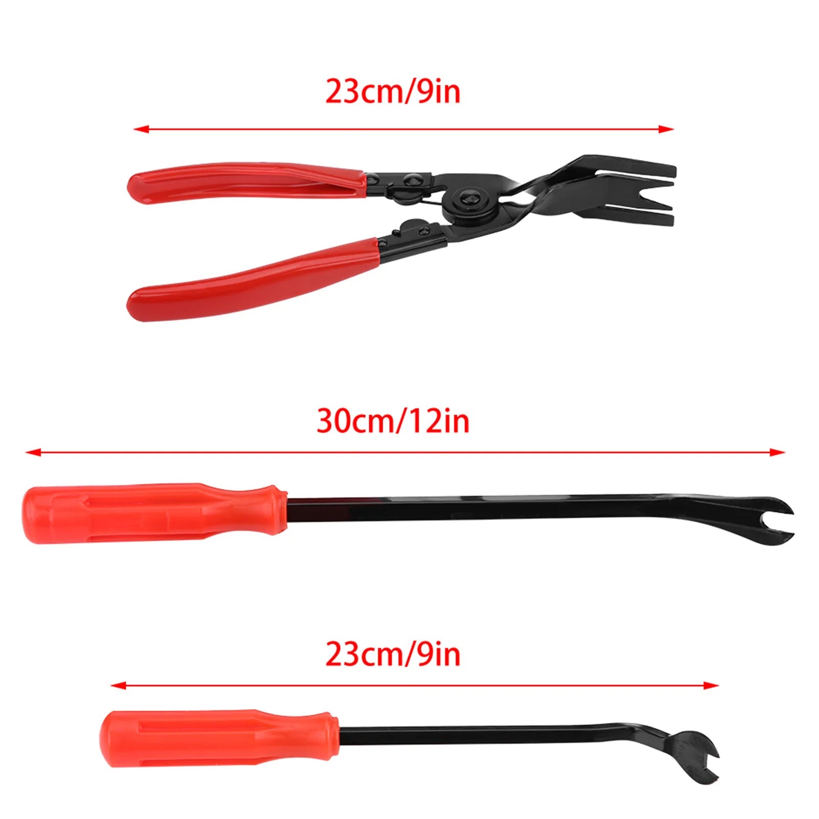 Door Trim Rivets Clips Pliers Fastener Remover Puller Pry Bar Tool Kit Panel Trim Clip Removal Tool Rivets Clips Pliers Qme