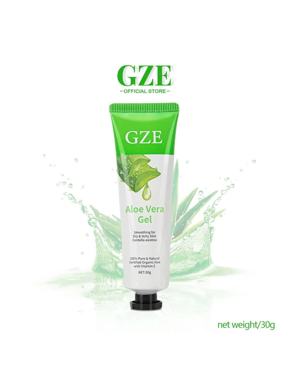 GZE 99% Aloe Soothing Gel Premium Nature Pure Aloe Vera Gel - For Face & Dry Skin, Aloe Vera Gel Sunburn Relief,Skin Moisturizer Qme