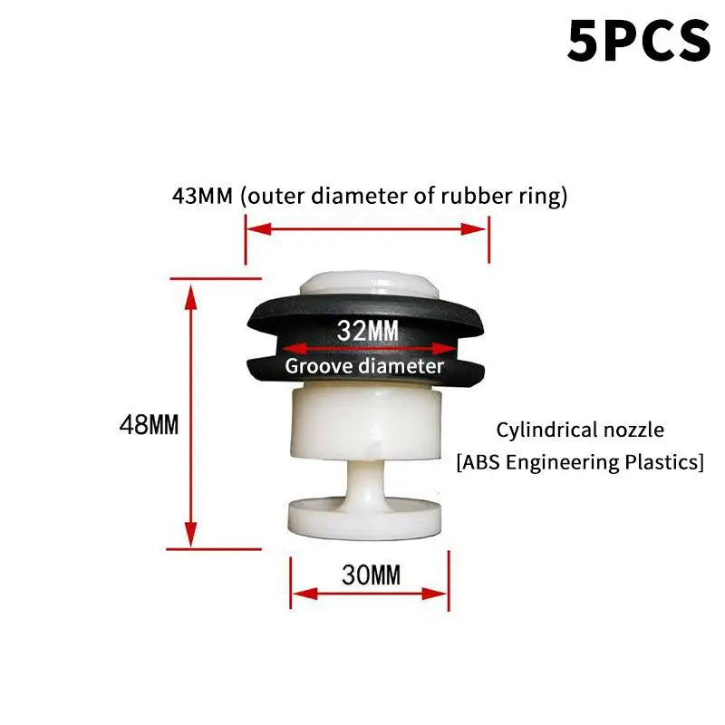 ABS 360 Degree Cooling Tower Evaporative Condenser Nozzle With Rubber Gasket BAC Anti-clogging Shower Head Qme A1