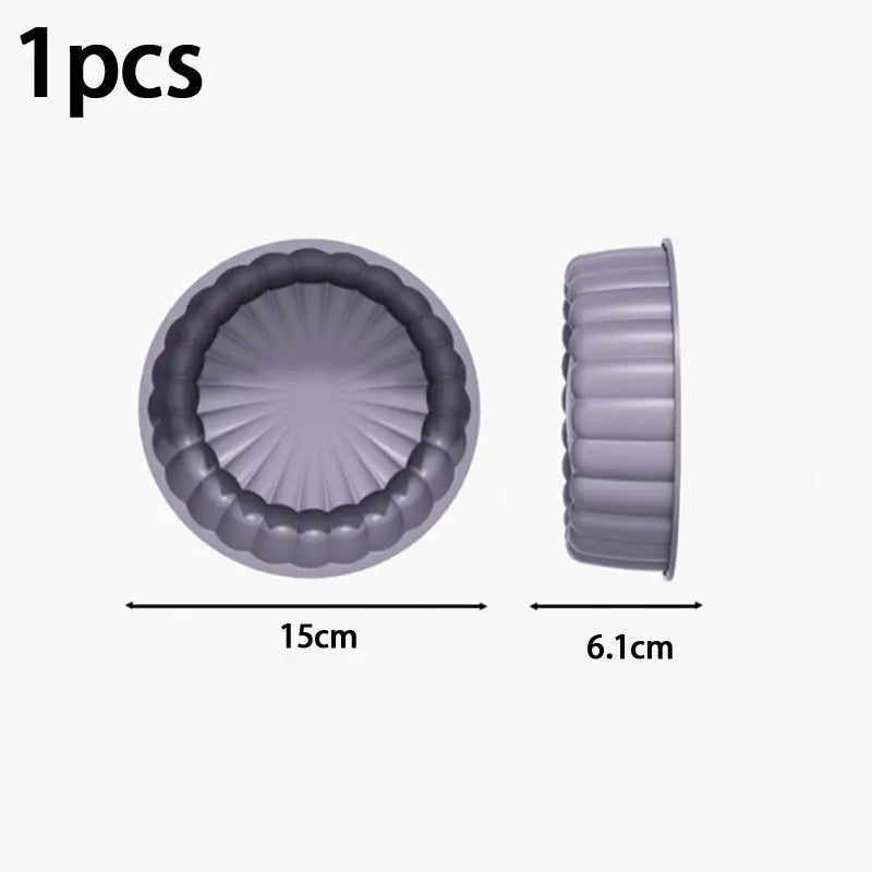 Charlotte Cake Pan Silicone Cheesecake Nonstick Round Baking Mold Qme A5