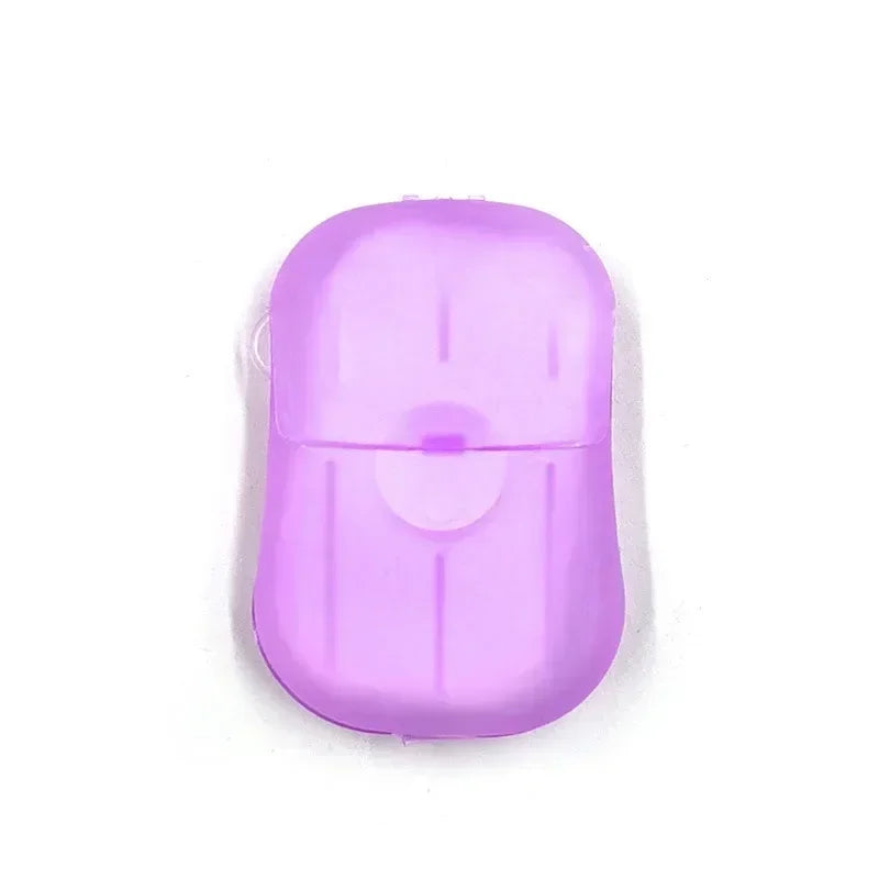 Outdoor travel disposable soap tablet box soap paper Portable hand washing tablet Small soap tablet mini soap sheet Qme