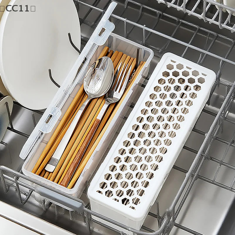 CC11Dishwasher Tableware Cleaning Box Chopstick Cage Plastic Qme