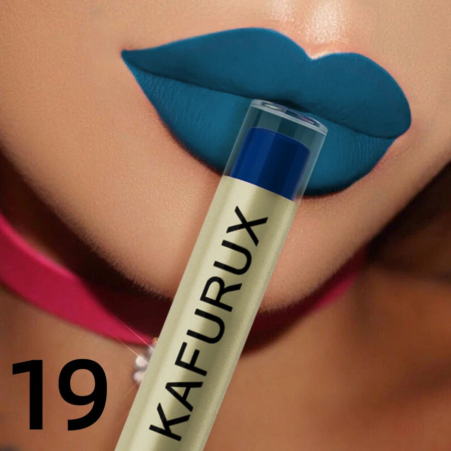 20 Colors Dark Brown Nude Liquid Lipsticks Waterproof Velvet Matte Qme 19