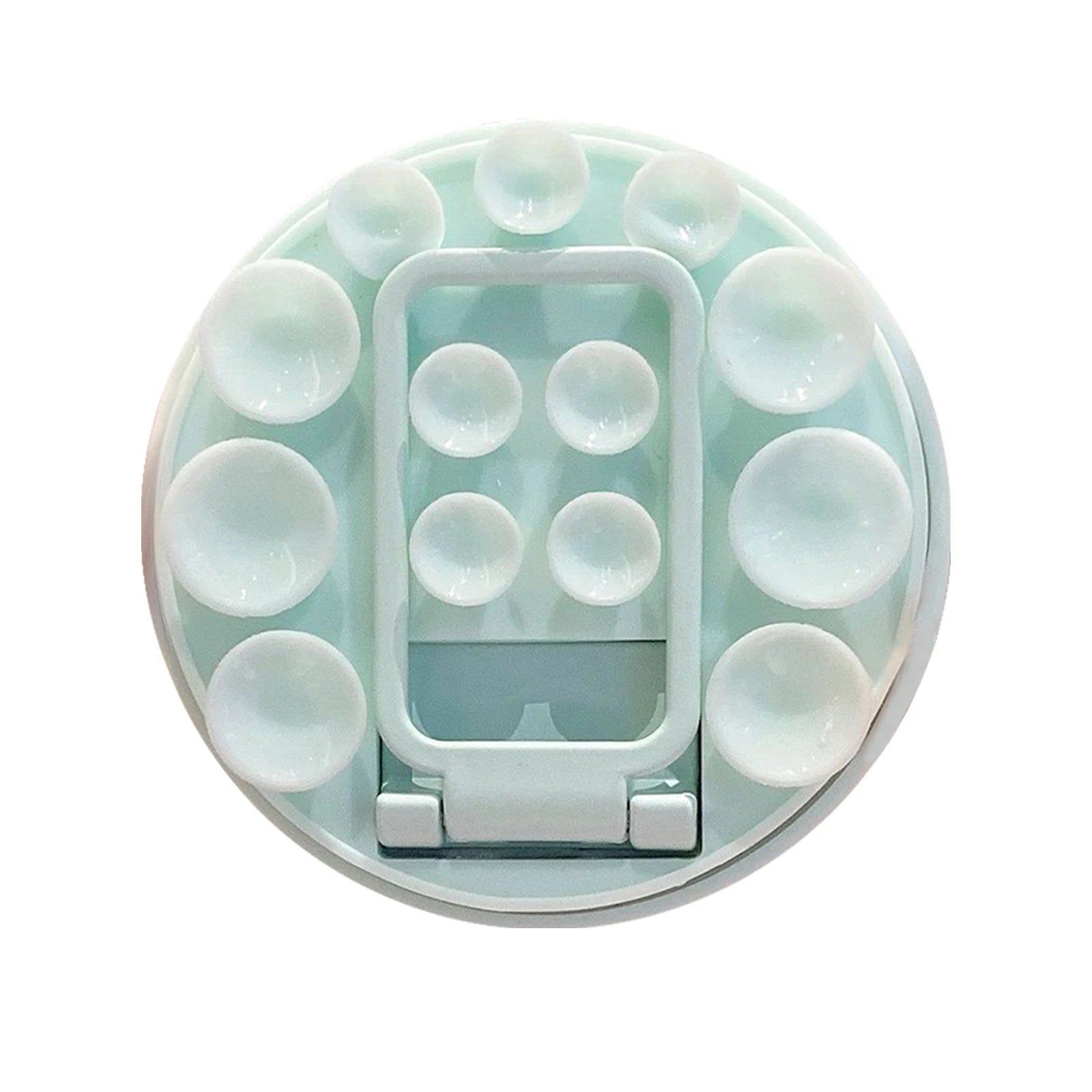 Adhesive Suction Cup Phone Mount Trendy Strong Suction Sticky Phone Grip Accessories Soporte Celular for Selfies and Videos Qme Mint Green