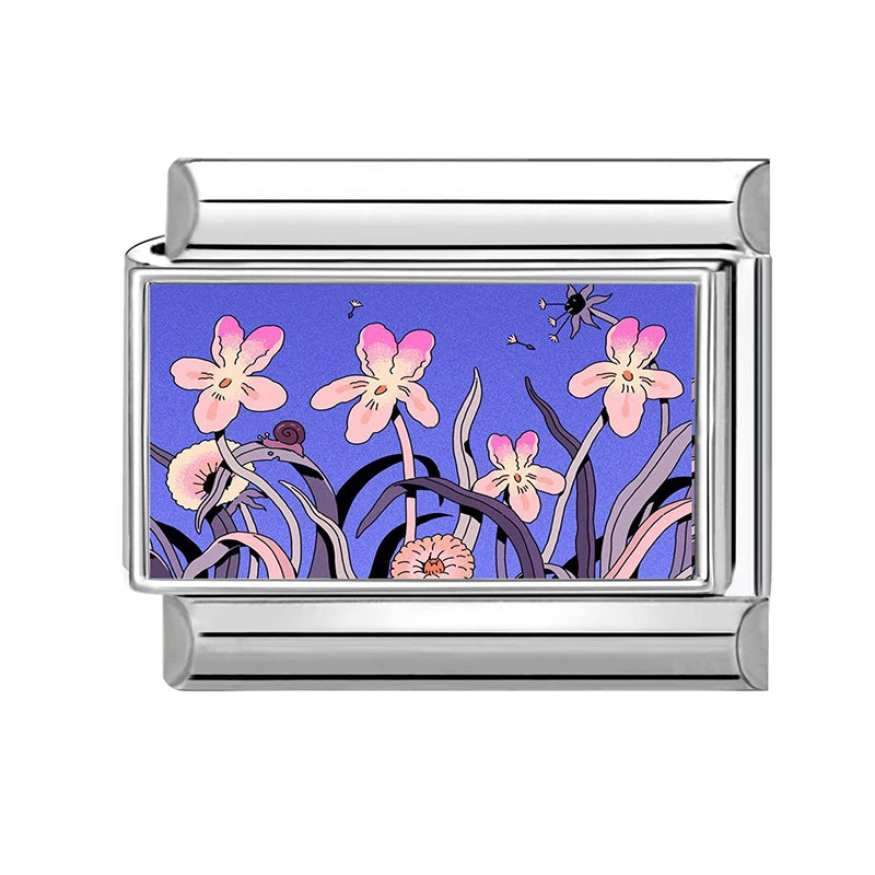 Y2K Colorful Flowers Butterfly Bees Rose Dogs Swan Italian Charm