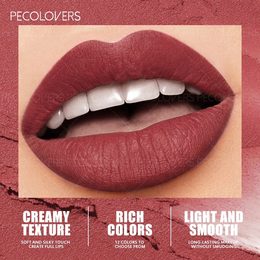 Matte Lip Liner Lipstick Pen Smooth Apply Waterproof Long-lasting Qme
