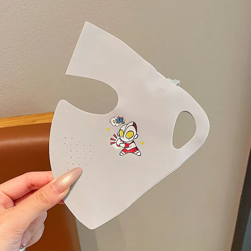 Kuromi Summer Sun Protection Face Mask New UV-Protective Full-Face Mask Breathable Cooling Silk Mask Qme 5