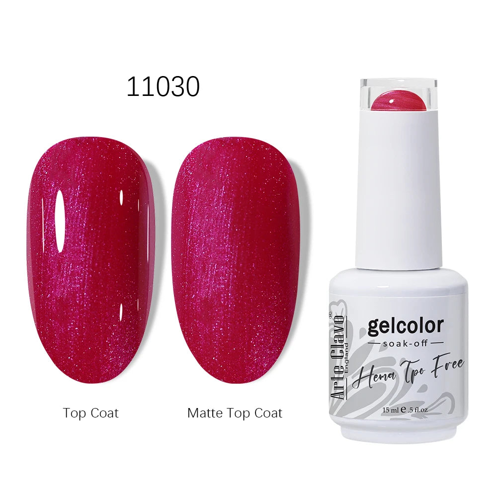 Arte Clavo Red Series Gel HEMA TPO Nail Polish Winter Dark Art