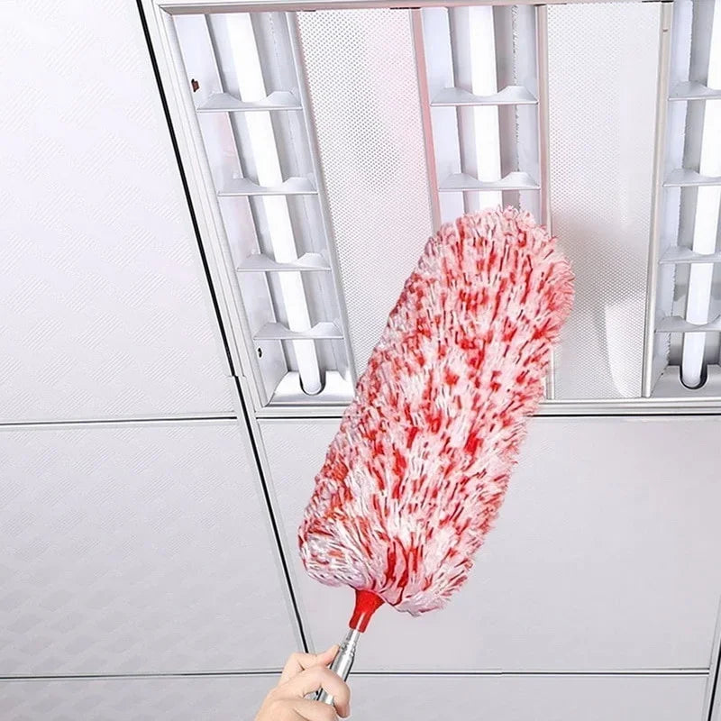 Telescopic Electrostatic Dust Cleaning Brush Extendable Microfiber Duster For Household Car Ceiling Fan Furniture Cleaning Tool Qme