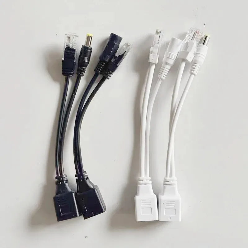 5PCS POE Power Supply Module 12V Network Camera POE Splitter Combiner One-Cable Solution for Security Surveillance Qme
