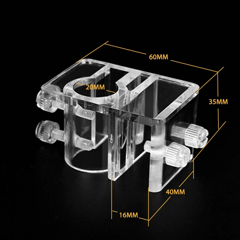 Fish Tank Hanger Acrylic Fixture Air Water Pipe Clip Filtration Qme
