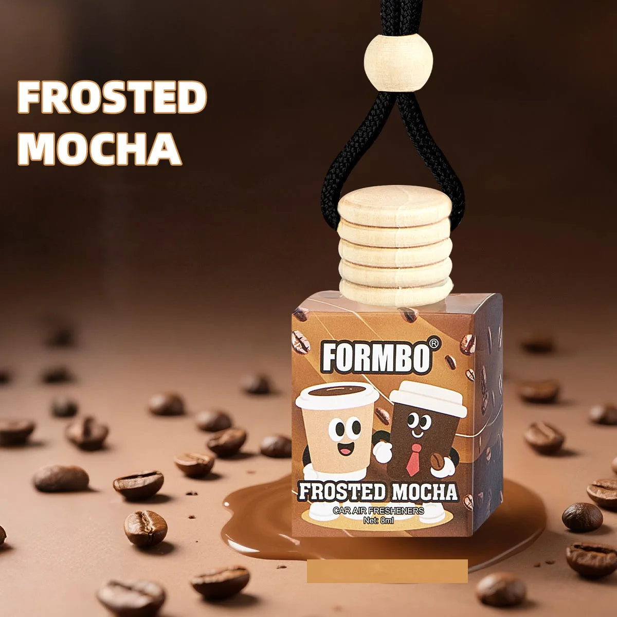 Automotive Air Freshener Long-lasting Fragrance Suitable Car Qme FROSTED MOCHA