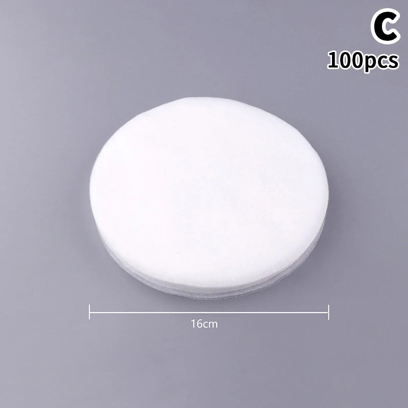 100 200 Sheets Non Woven Fabric Nail Vacuum Cleaner Filter Paper Qme C White