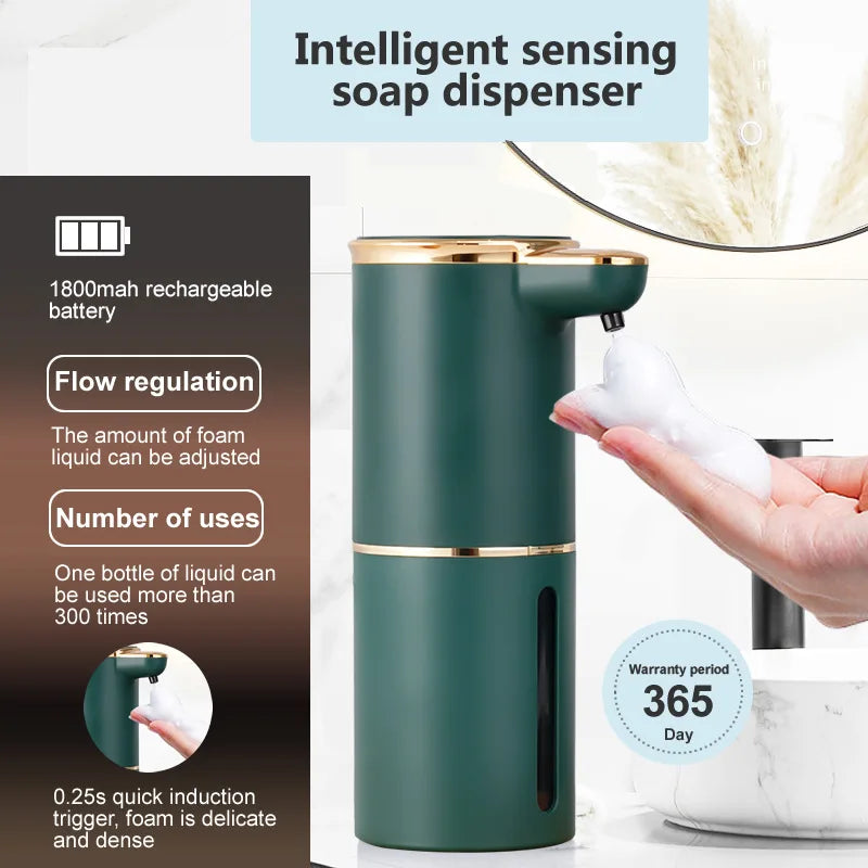 Automatic Foam Hand Sanitizer Dispenser Wall-mounted Sensor Soap Qme