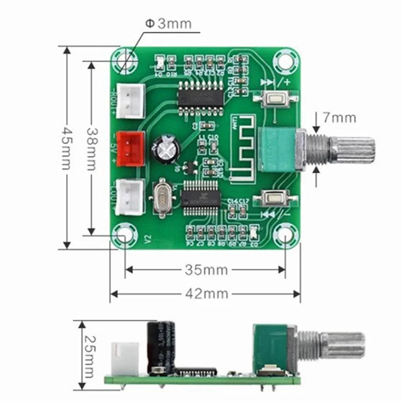 XH-A158 Wireless Speaker Amplifier Board Ultra Clear Bluetooth 5 0 Qme