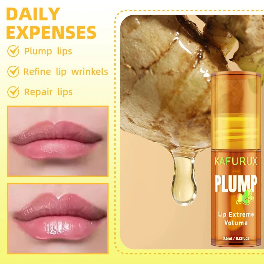 Sexy Lip Plump Long Lasting Oil Moisturizing Gloss Serum Instant Qme